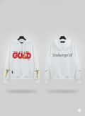 Buzo BLANCO Oversize – Estilo Urbano con Detalles Dorados