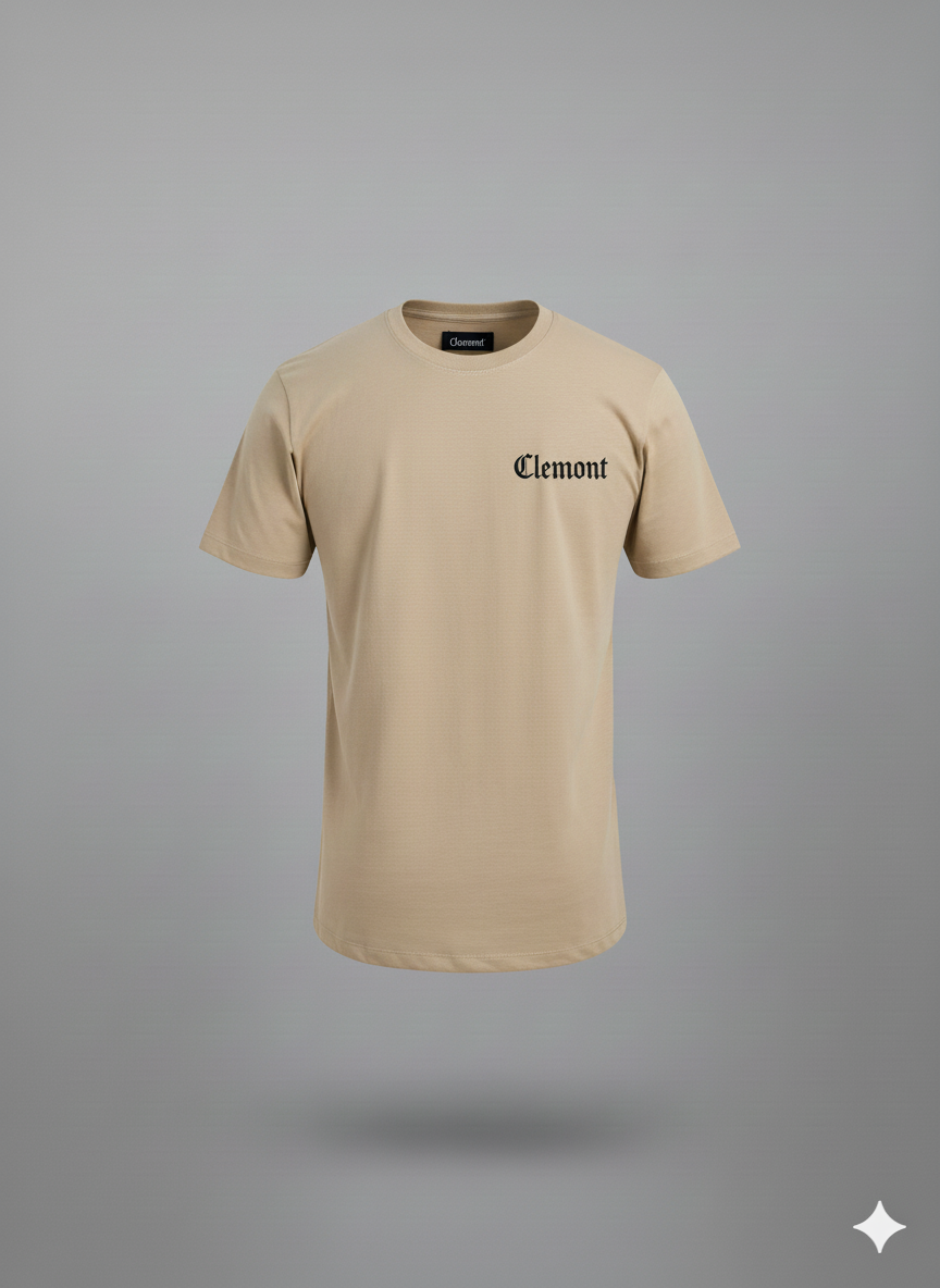 CAMISETA BEIGE HORMA NORMAL