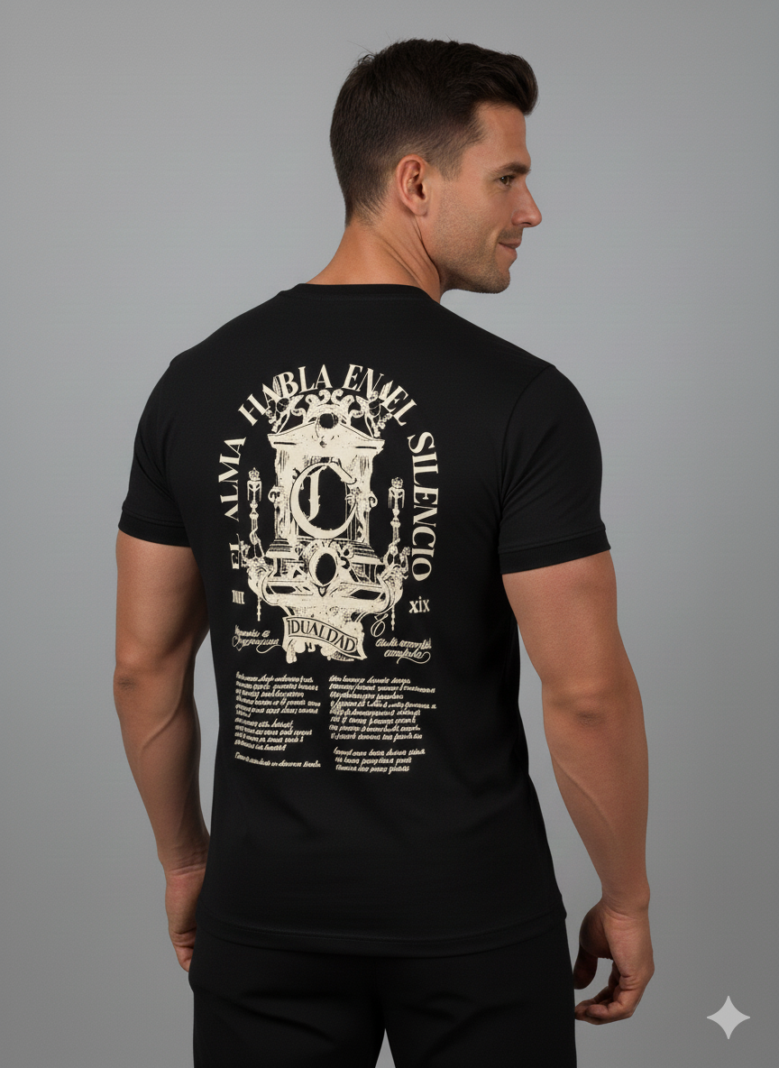 CAMISETA NEGRA HORMA REGULAR