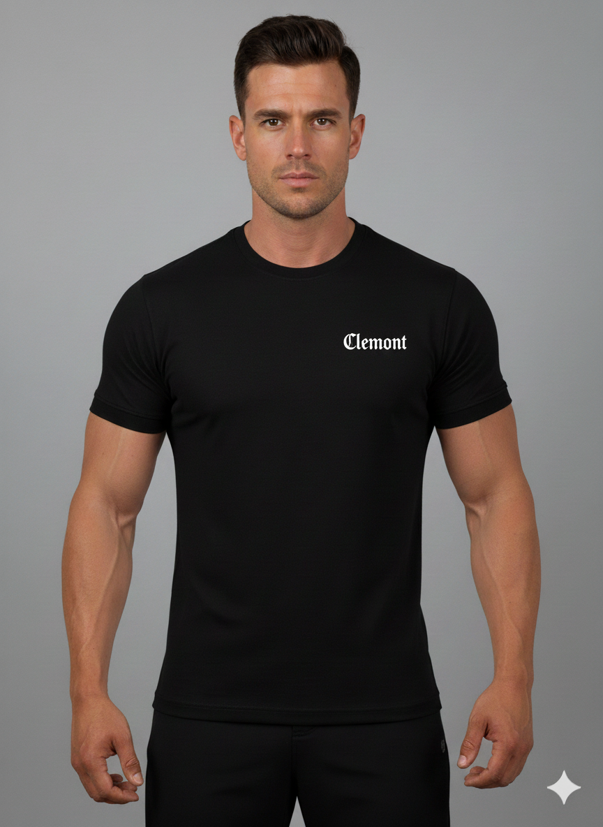 CAMISETA NEGRA HORMA REGULAR