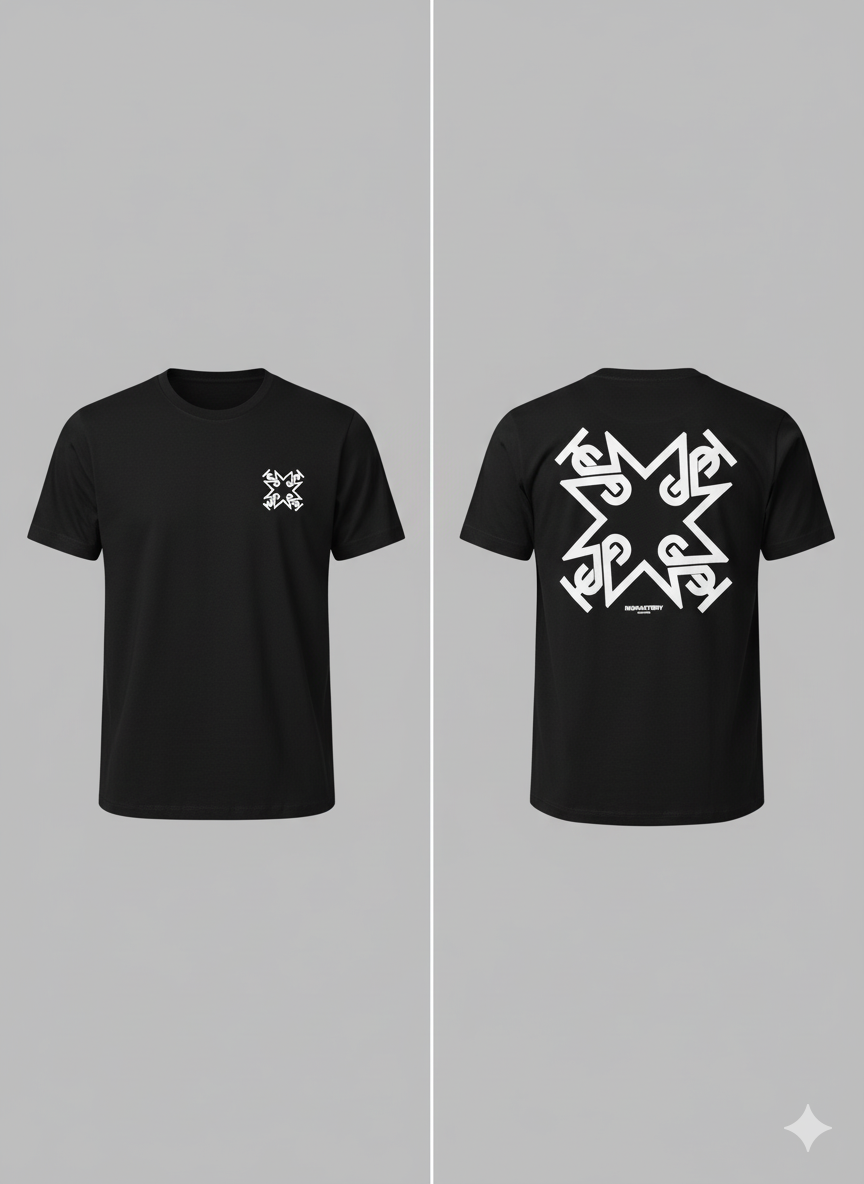 CAMISETA NEGRA HORMA REGULAR