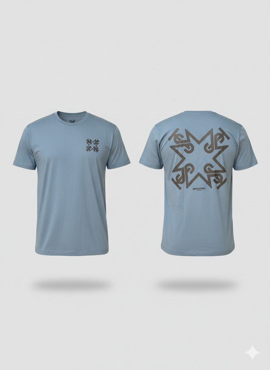 CAMISETA AZUL HORMA REGULAR