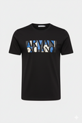 Camiseta Negra Estampada Estilo Moderno