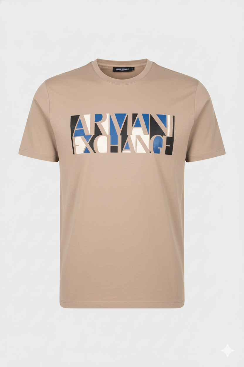 Camiseta khaki Estampada Estilo Moderno