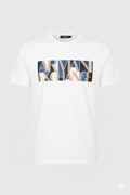 Camiseta blanca Estampada Estilo Moderno