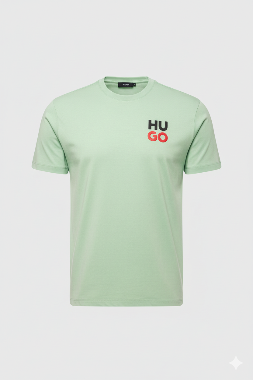 Camiseta Verde Hombre – Estilo Gráfico Moderno