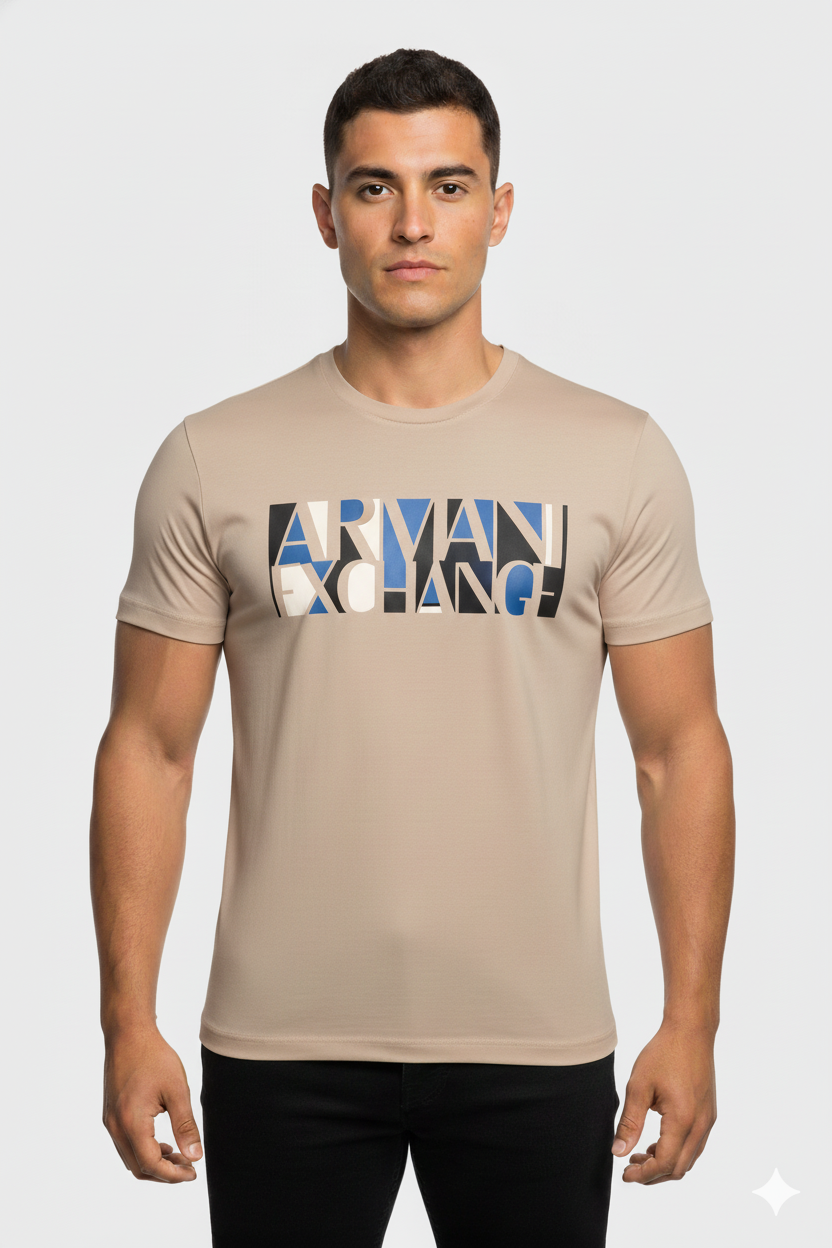 Camiseta khaki Estampada Estilo Moderno