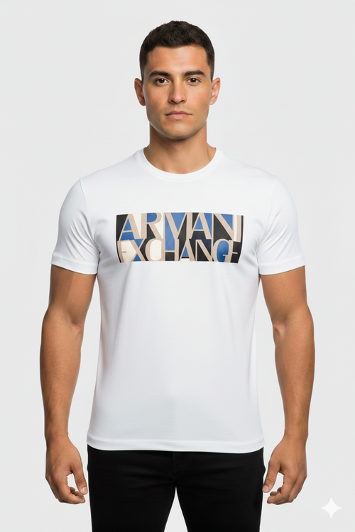Camiseta blanca Estampada Estilo Moderno