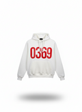 Buzo Blanco Oversize “0369” – Estilo Futurista y Detalle Gráfico Impactante
