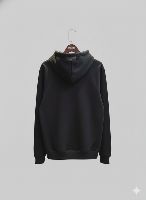 Buzo Negro “UK Edition” – Estilo Urbano con Toque Moderno