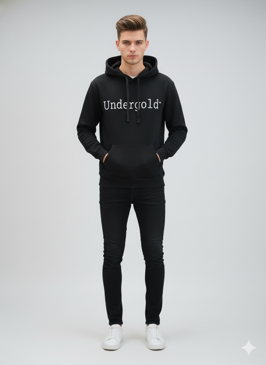 Buzo Negro “Faith & Truth” – Diseño Artístico con Mensaje Inspirador