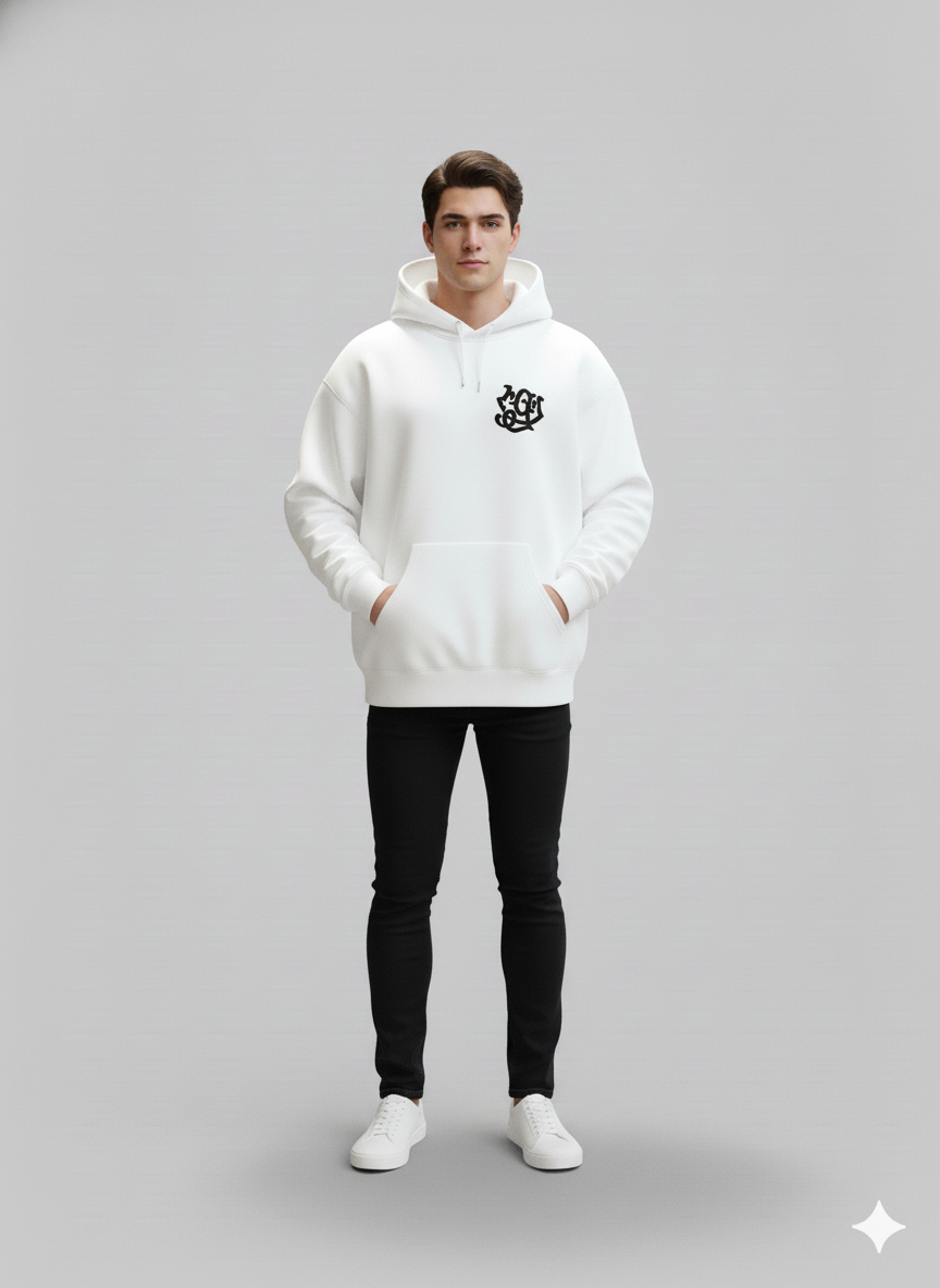 Buzo Blanco Oversize – Diseño Limpio y Moderno