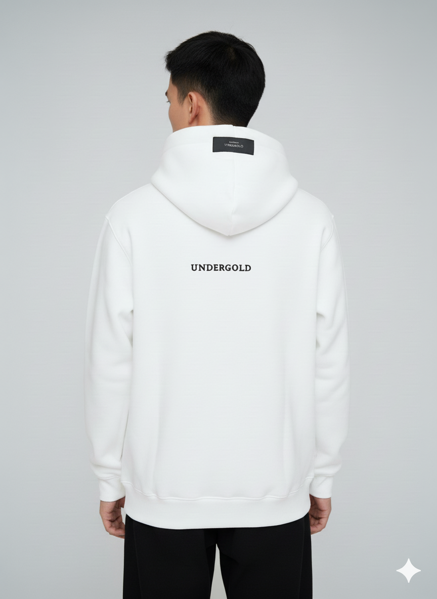 Buzo Blanco Oversize – Diseño Limpio y Moderno