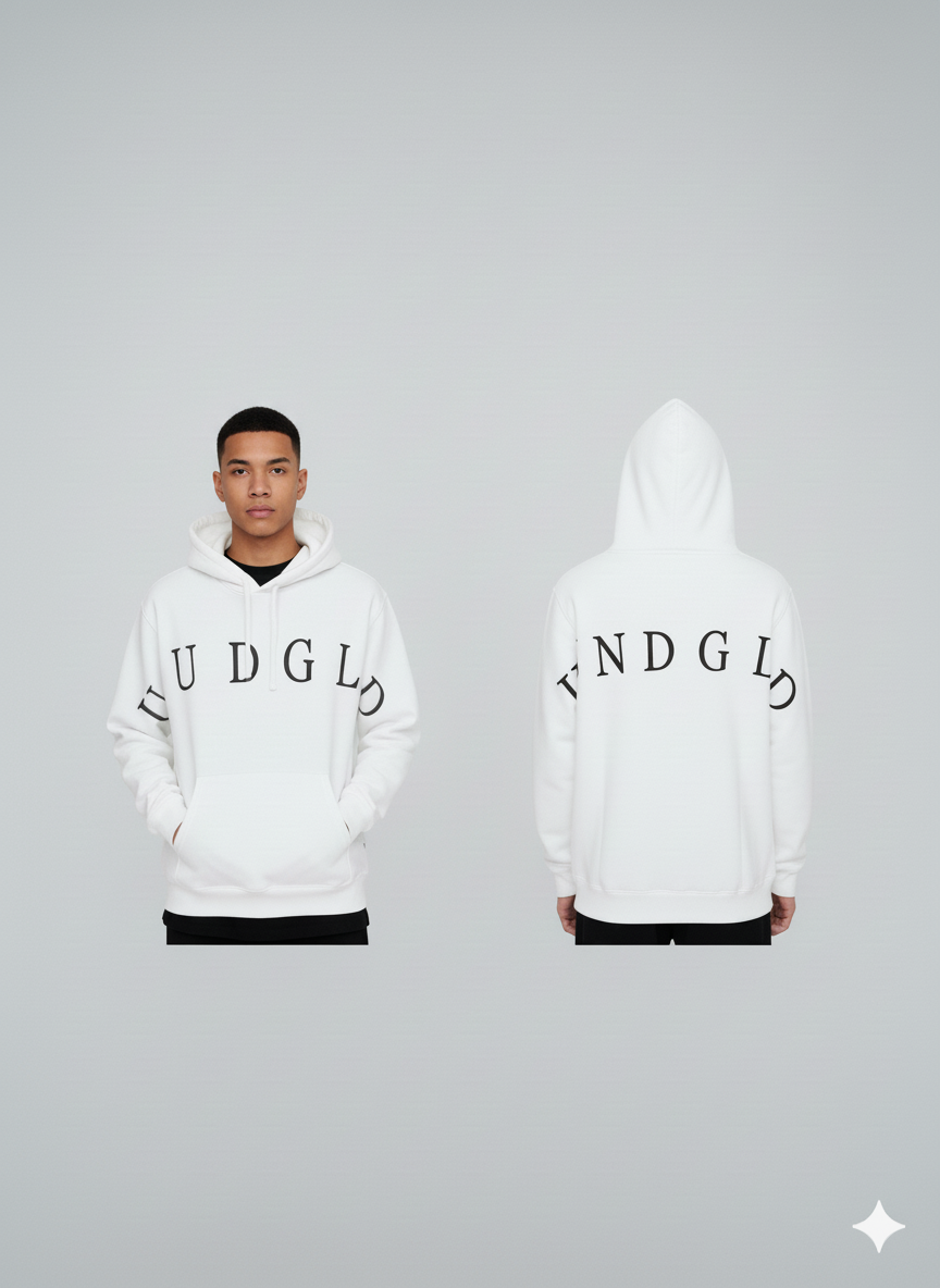 Buzo Blanco Oversize – Diseño Minimalista y Moderno