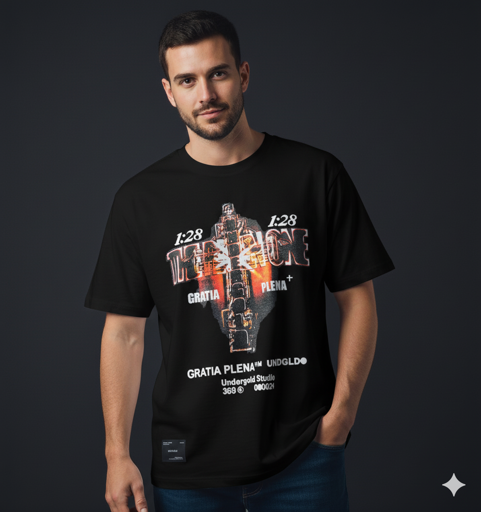 CAMISETA OVERSIZE UNDER GOLD