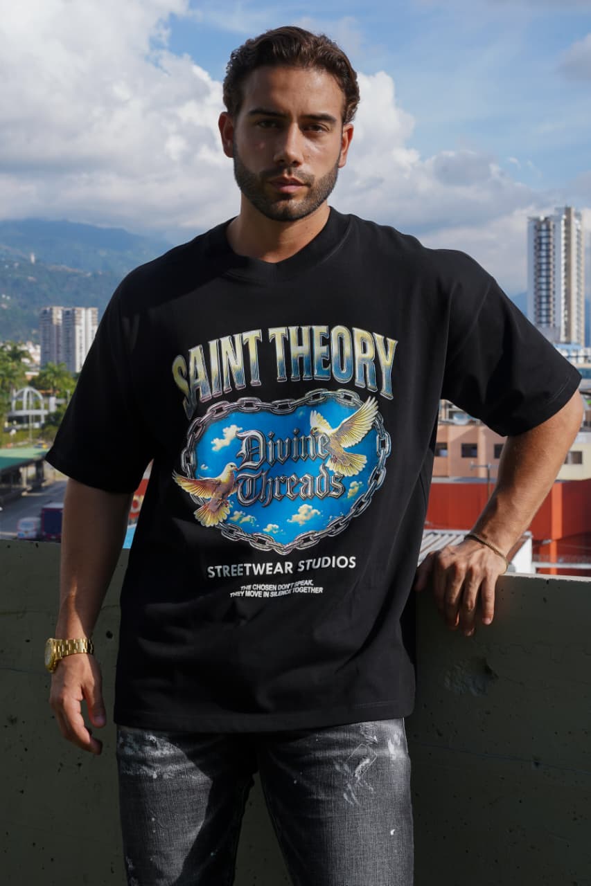 Camiseta Oversize Saint Theory – Divine Threads
