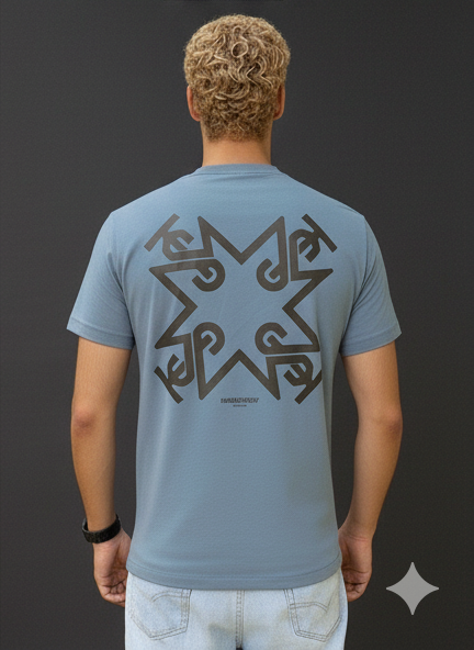 CAMISETA AZUL HORMA REGULAR