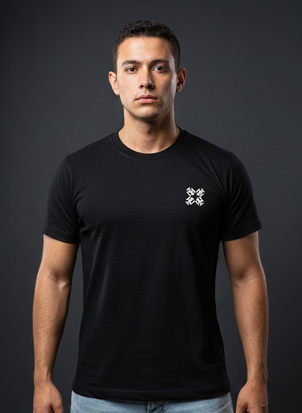 CAMISETA NEGRA HORMA REGULAR