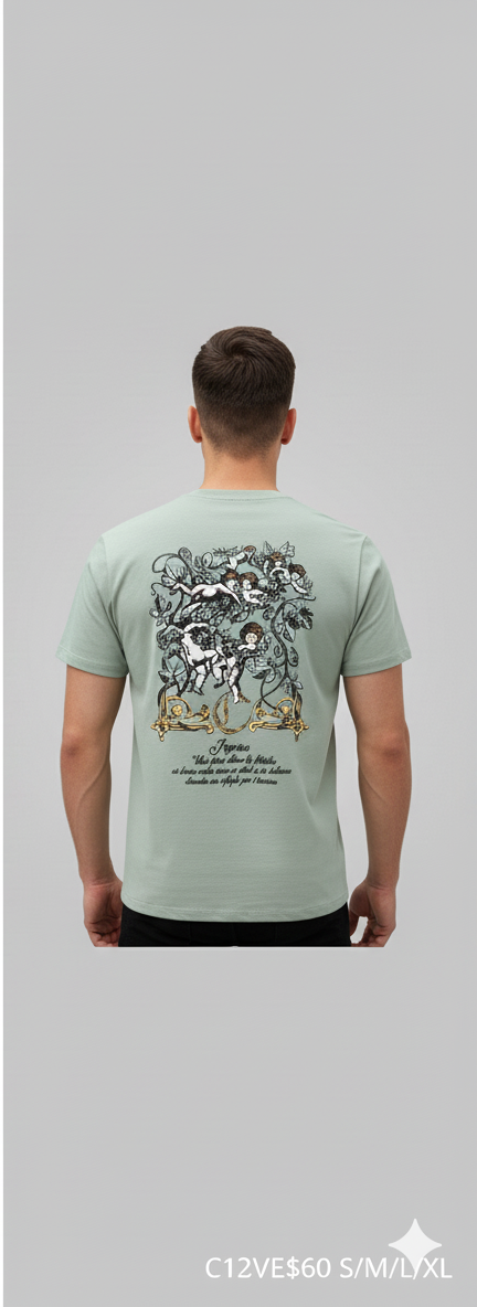 CAMISETA VERDE HORMA REGULAR