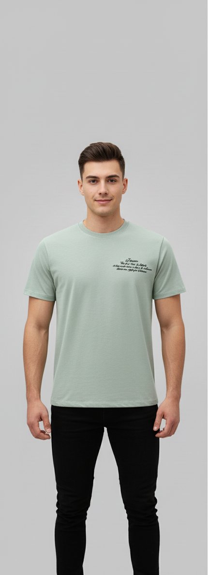 CAMISETA VERDE HORMA REGULAR