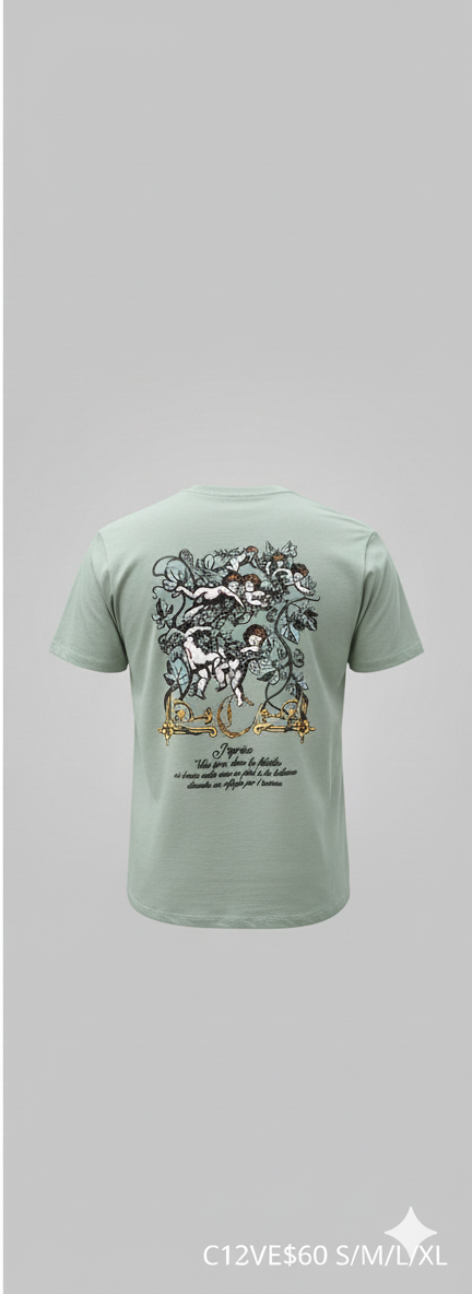 CAMISETA VERDE HORMA REGULAR