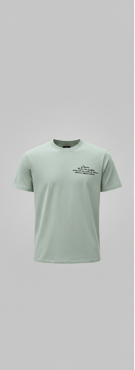 CAMISETA VERDE HORMA REGULAR