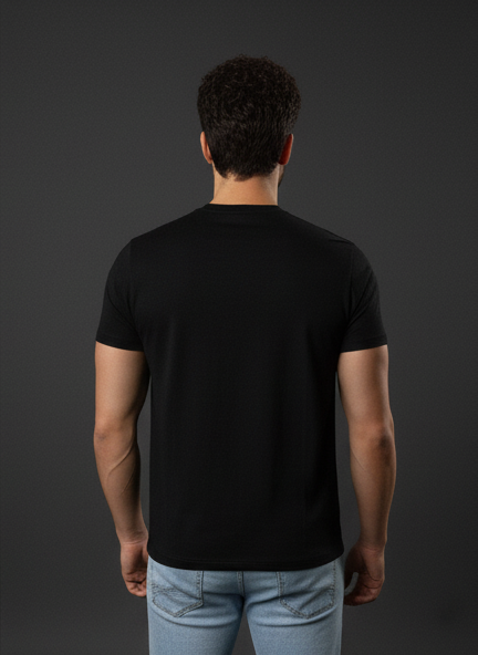 CAMISETA NEGRA HORMA REGULAR