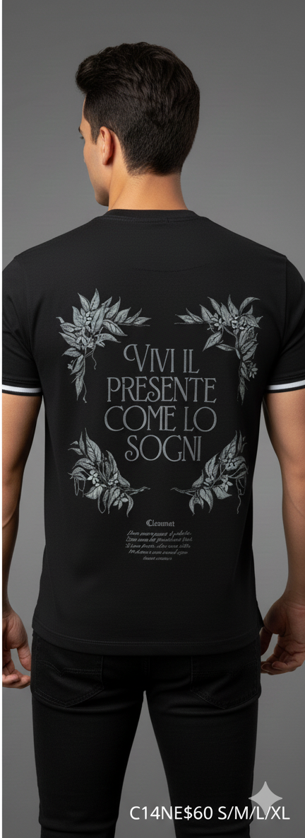 Camiseta negra de estilo urbano